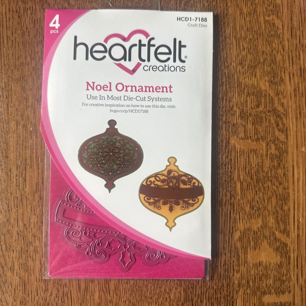 HEARTFELT CREATIONS HCD1-7188 NOEL ORNAMENT - CRAFT DIE